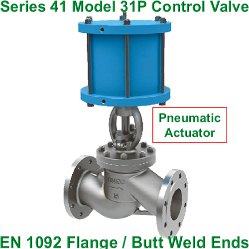 Pneumatic Glboe Valve, DIN Control Valve, Globe Valve with Pneumatic